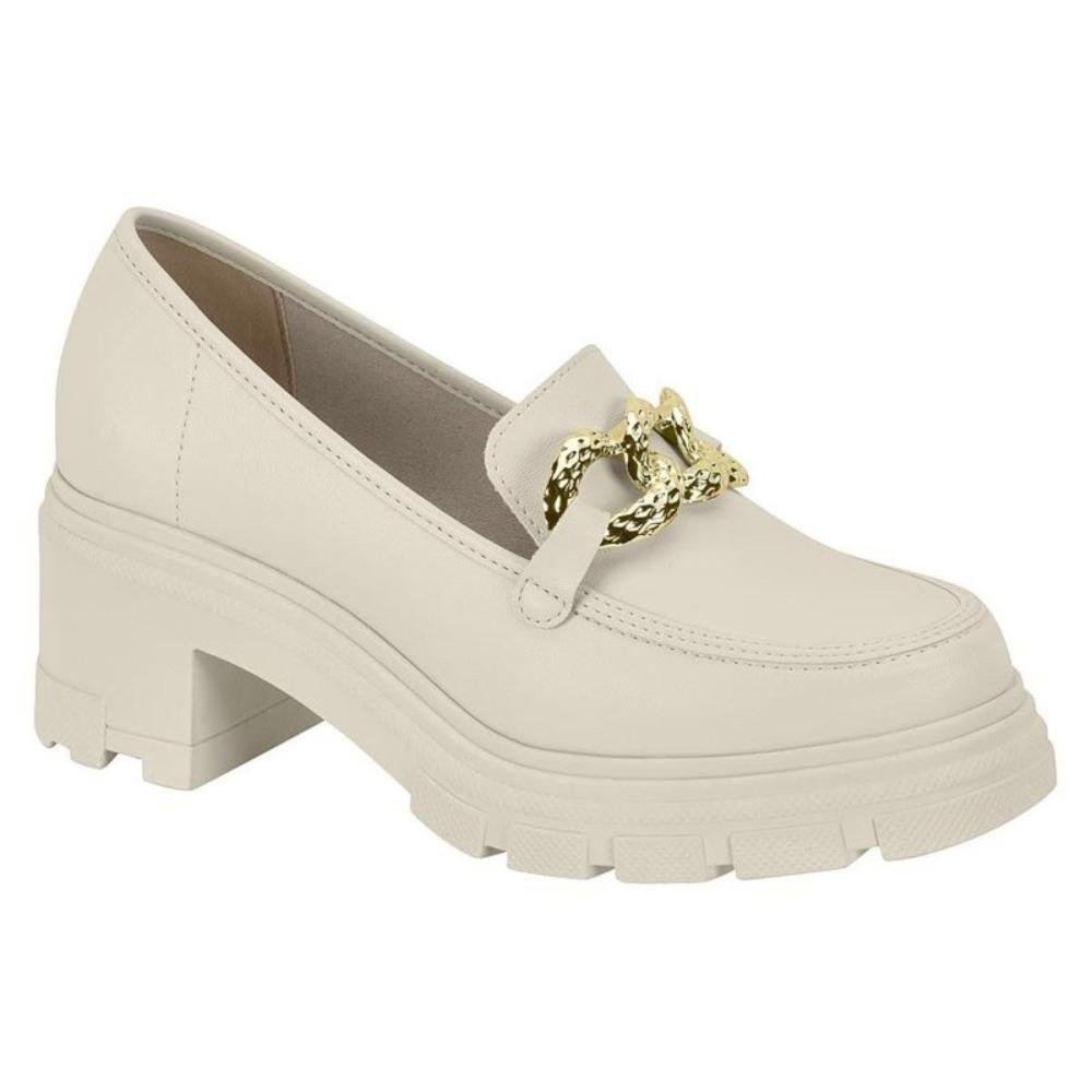 Mocassim Feminino Moleca 5777.101 Napa Turim Branco 1