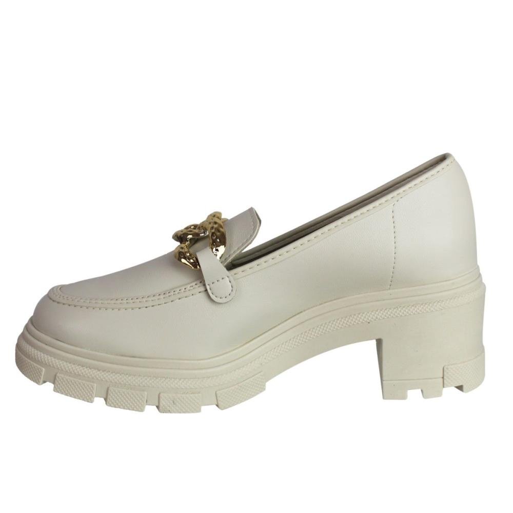 Mocassim Feminino Moleca 5777.101 Napa Turim Branco 3