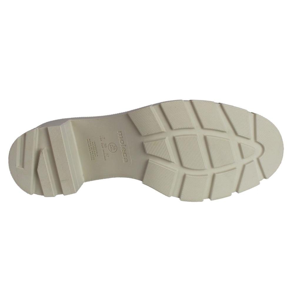 Mocassim Feminino Moleca 5777.101 Napa Turim Branco 7