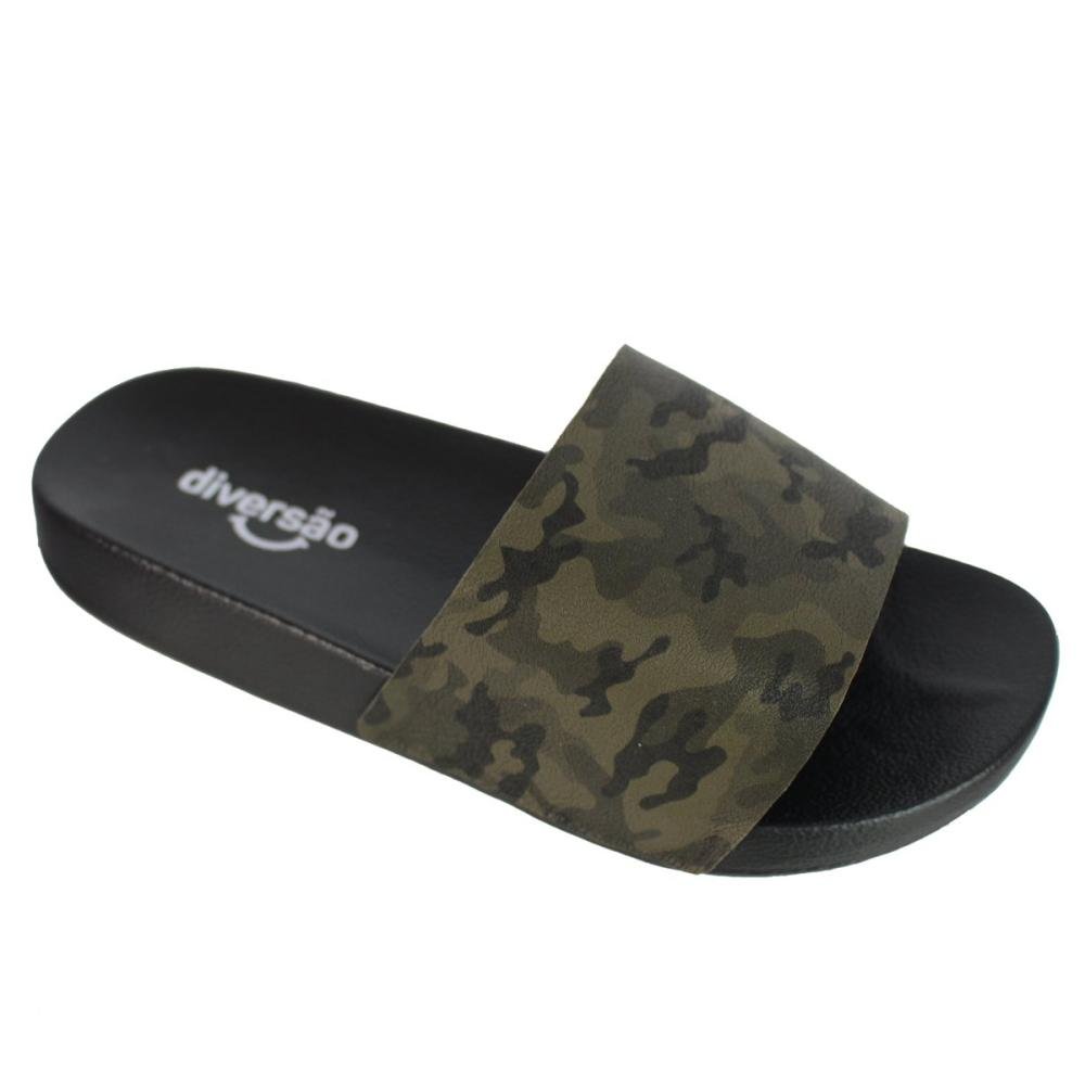 Chinelo Infantil Menino Diversão Slide Di2172 Verde 1