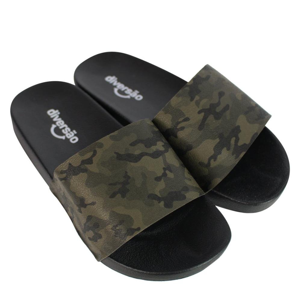 Chinelo Infantil Menino Diversão Slide Di2172 Verde 3