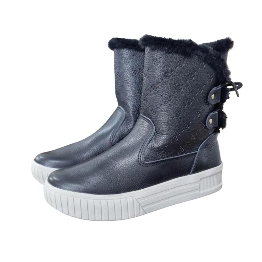 Bota Feminino Pegada 212591-03 Burnished Preto 2