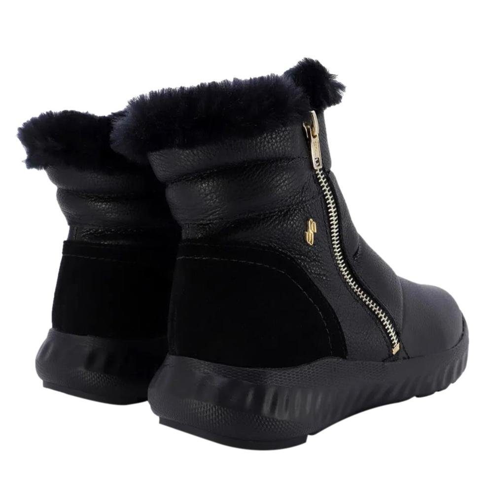 Tênis Feminino Usaflex Ah3509002  Couro Preto 3