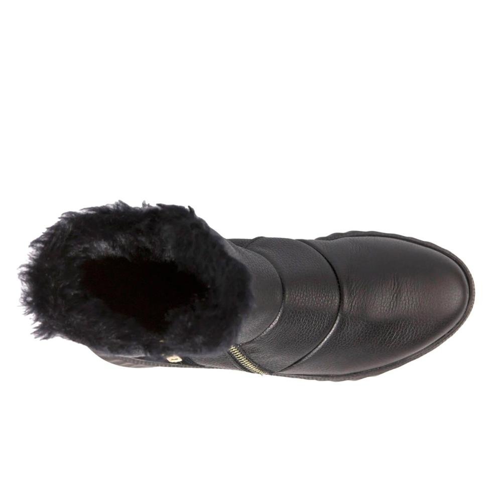 Tênis Feminino Usaflex Ah3509002  Couro Preto 4