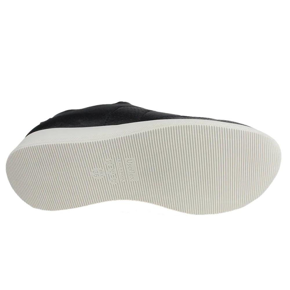 Tênis Feminino Usaflex Aj1201001 Elastano Preto 4