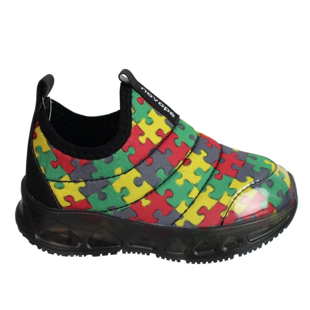 Tênis Infantil Menino Novopé 30001250 Com Led Multicores 1