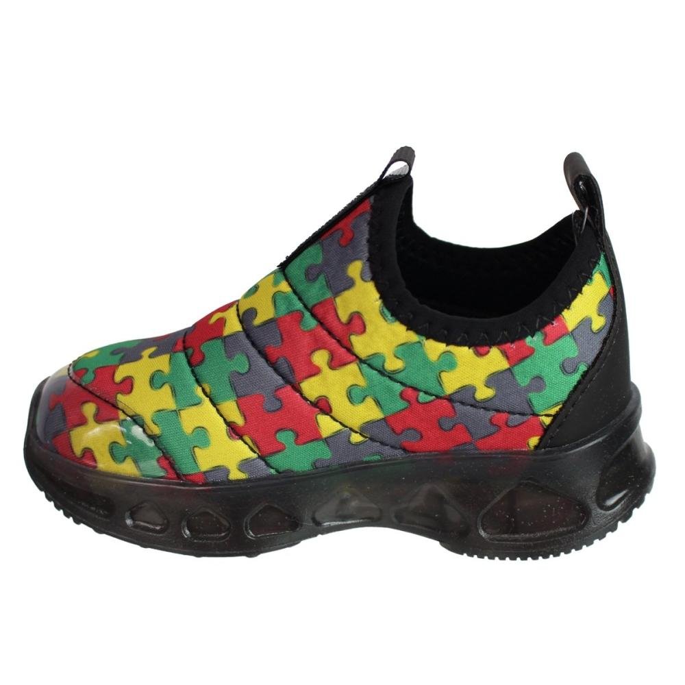 Tênis Infantil Menino Novopé 30001250 Com Led Multicores 3