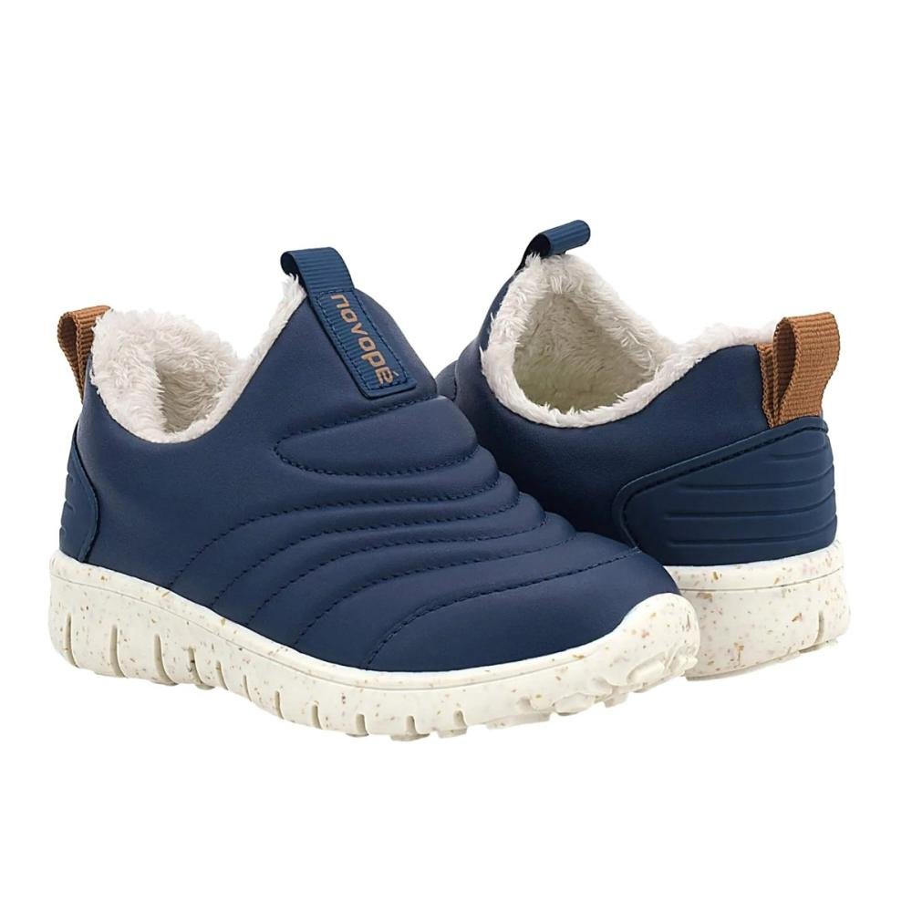 Tênis Infantil Menino Novopé 10001264 Sintetico Pelo Azul 3