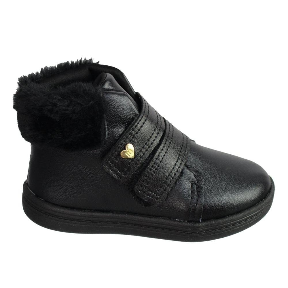 Bota Infantil Menina Molekinha 2127.212 Preto 1