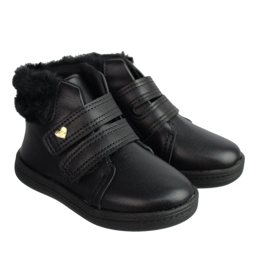 Bota Infantil Menina Molekinha 2127.212 Preto 3