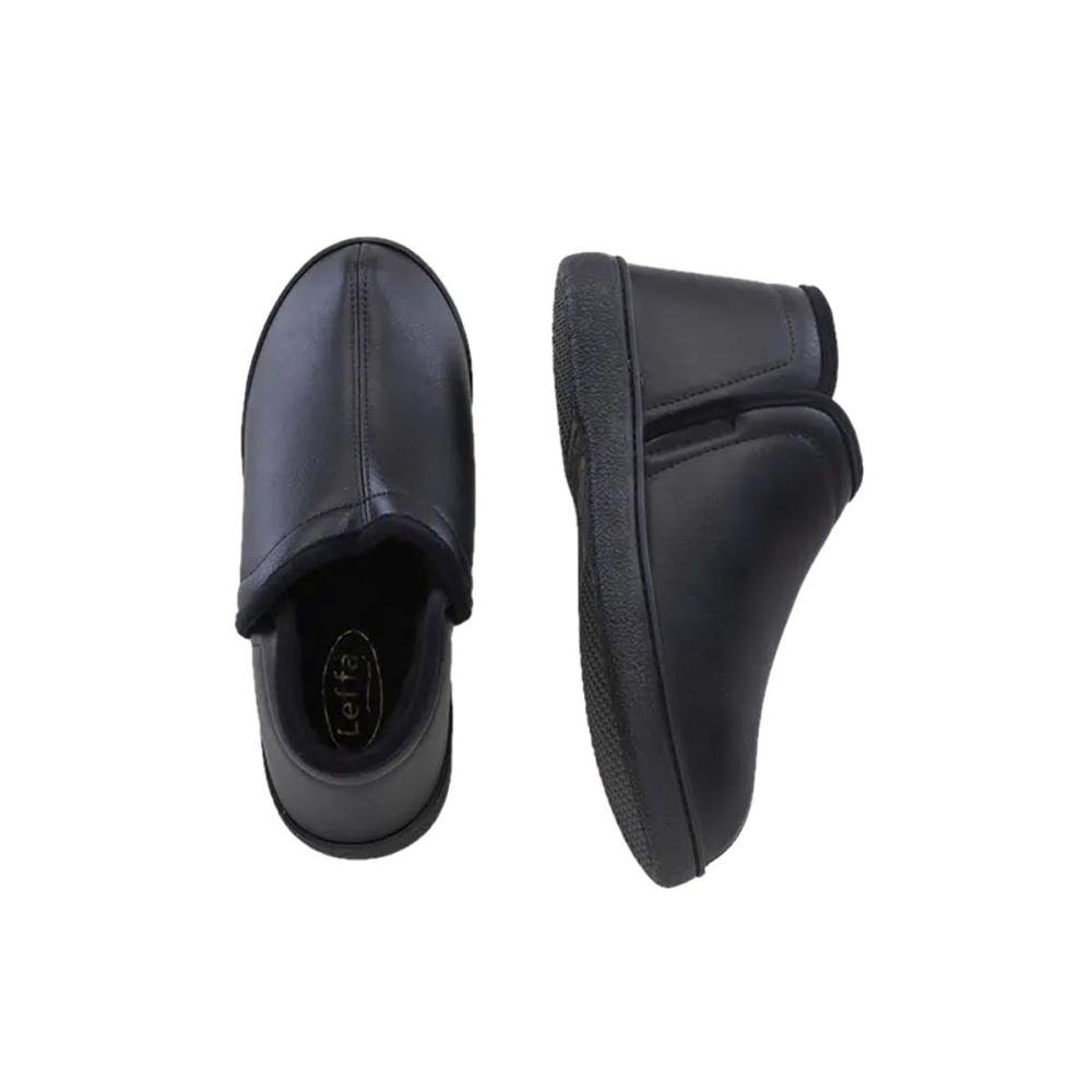 Pantufa Unissex Leffa Pele Botinha 753 Preto 3