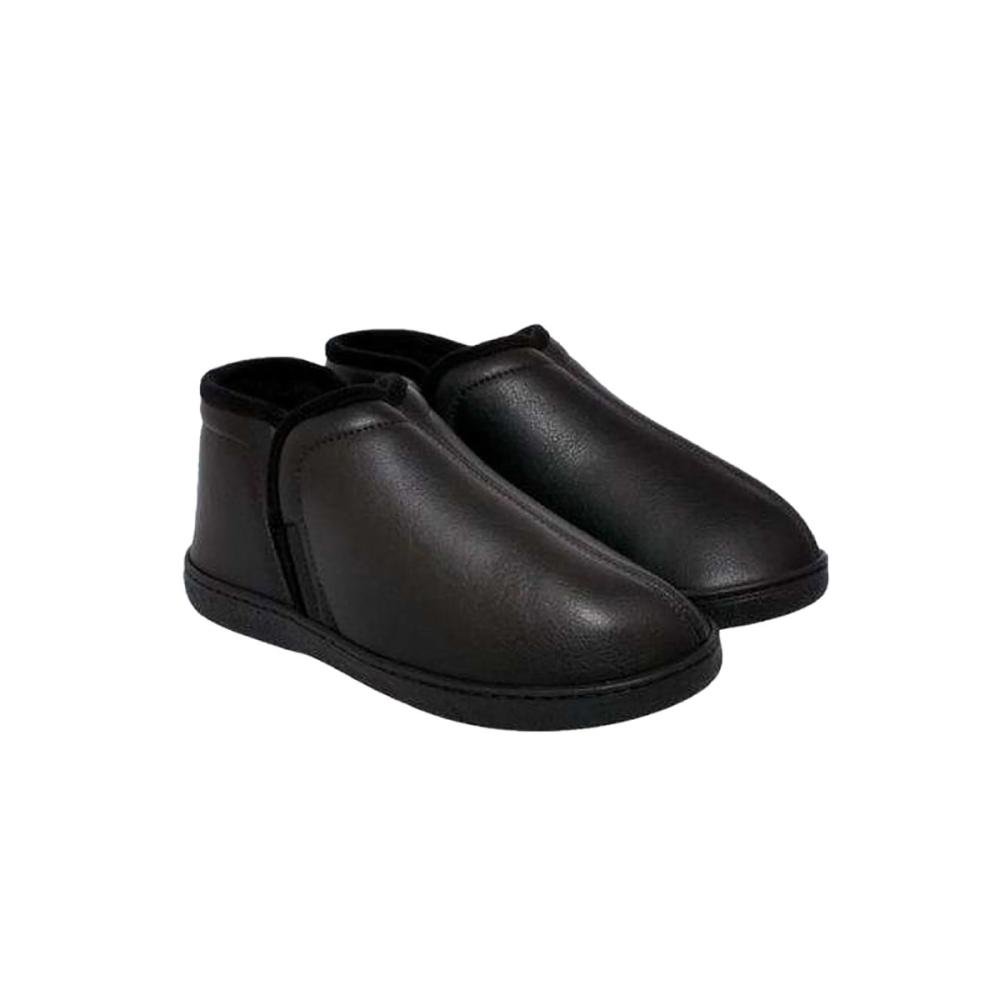 Pantufa Unissex Leffa Pele Botinha 753 Preto 5