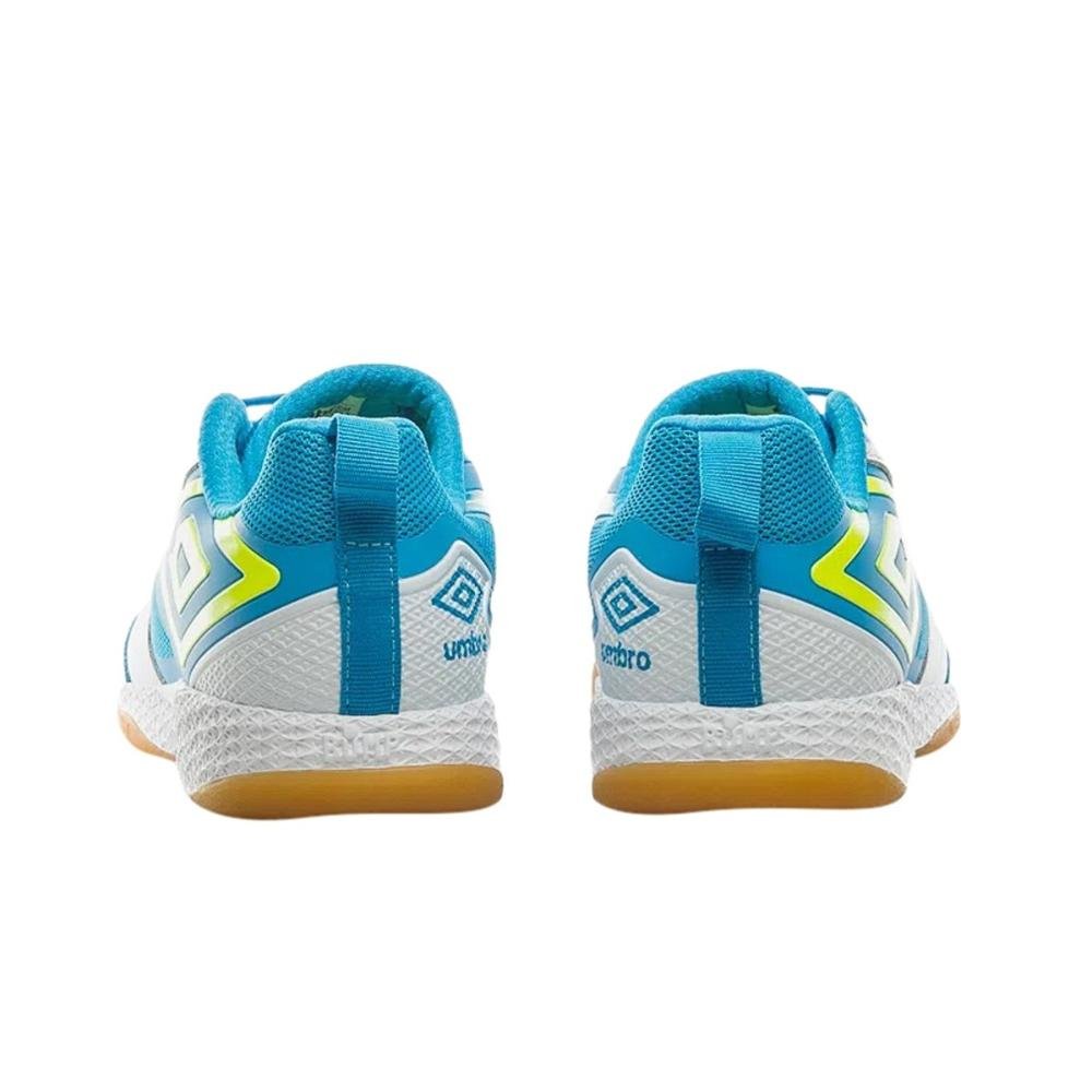 Chuteira Tênis Masculino Futsal Umbro 1117027 Indoor Pro 5 Bump Branco/Verde 4