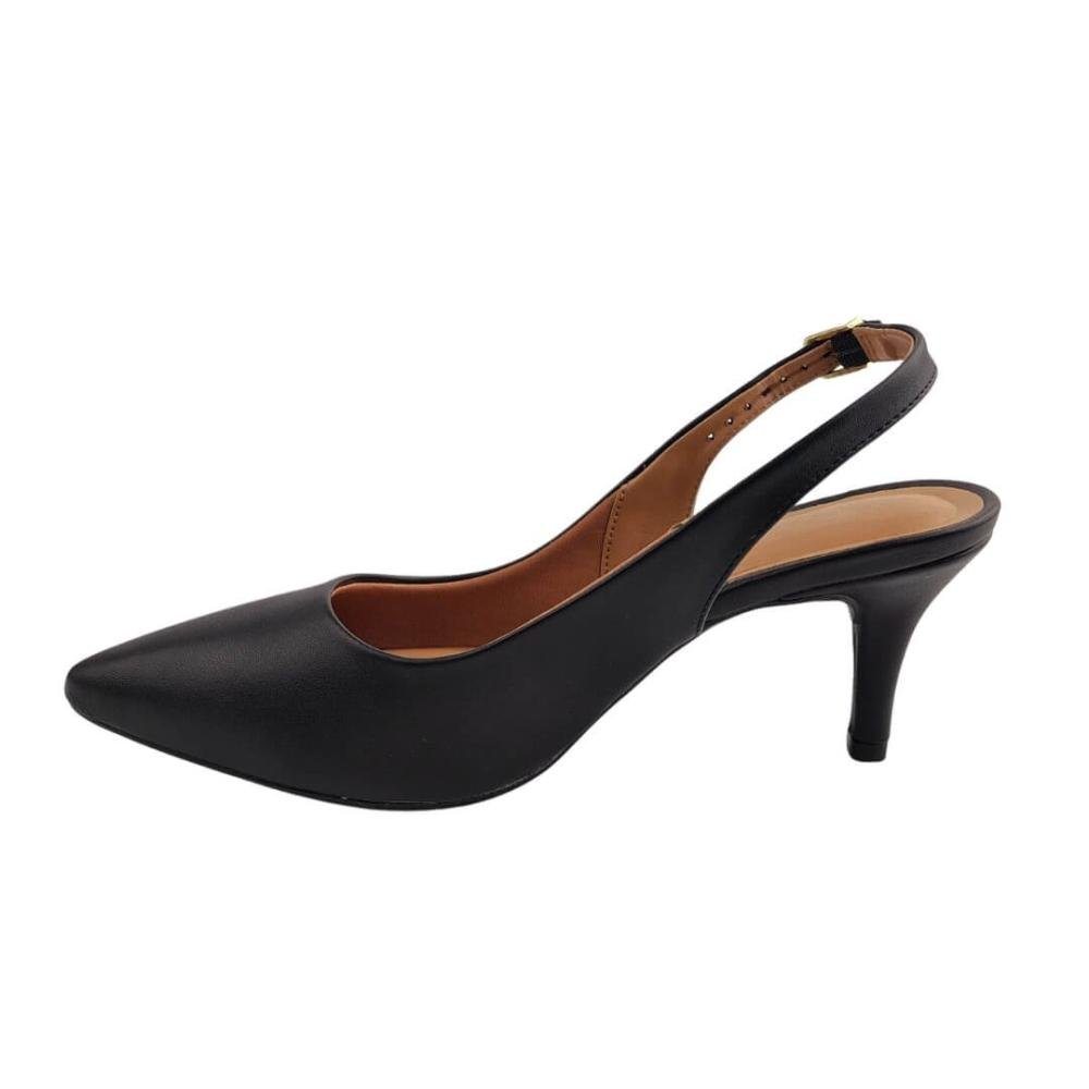 Scarpin Feminino Vizzano 1185.700 Cinza Preto 2