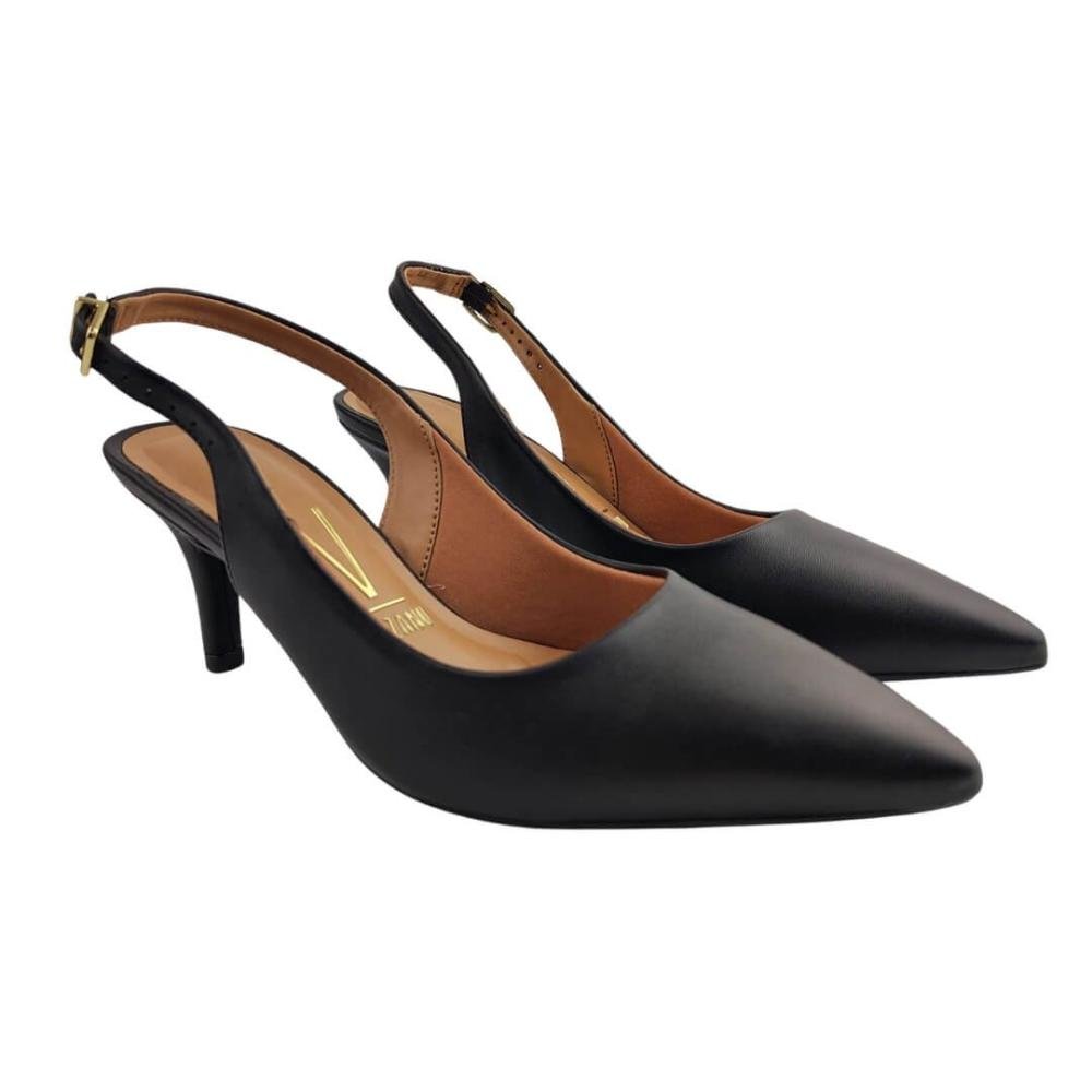 Scarpin Feminino Vizzano 1185.700 Cinza Preto 3