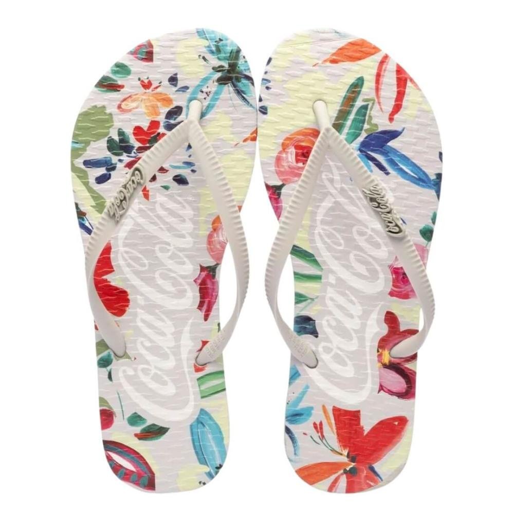 Sandália Feminina Coca-Cola Cc4402 Bahai Branco 2