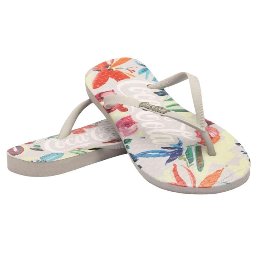Sandália Feminina Coca-Cola Cc4402 Bahai Branco 4