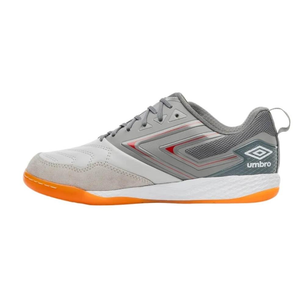 Chuteira Masculina Umbro 1294083 Pro 5 Bump Cinza/Laranja 4