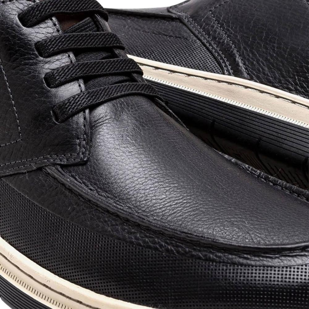 Sapato Masculino Democrata 245202-001 Easy Leave Preto 3