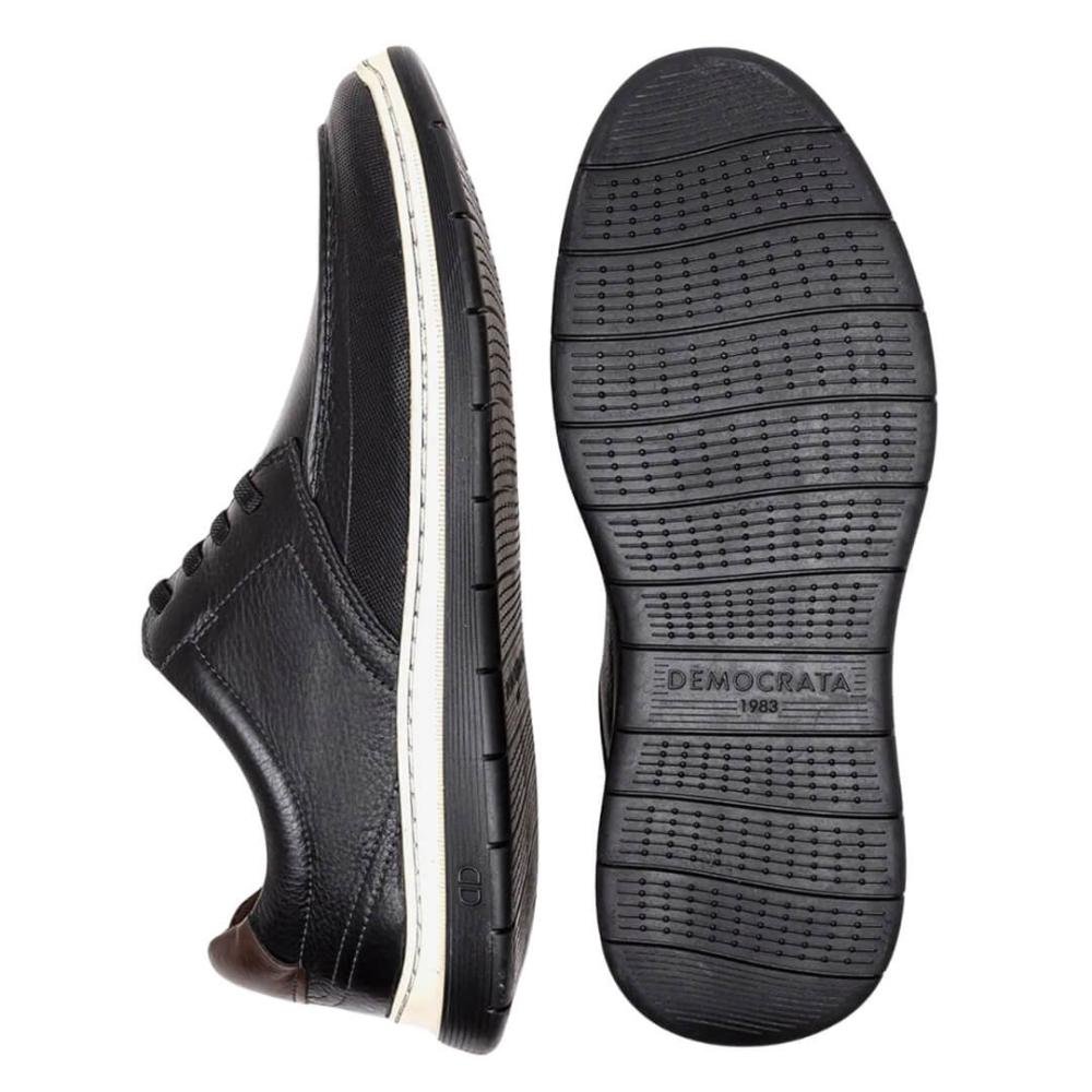 Sapato Masculino Democrata 245202-001 Easy Leave Preto 2
