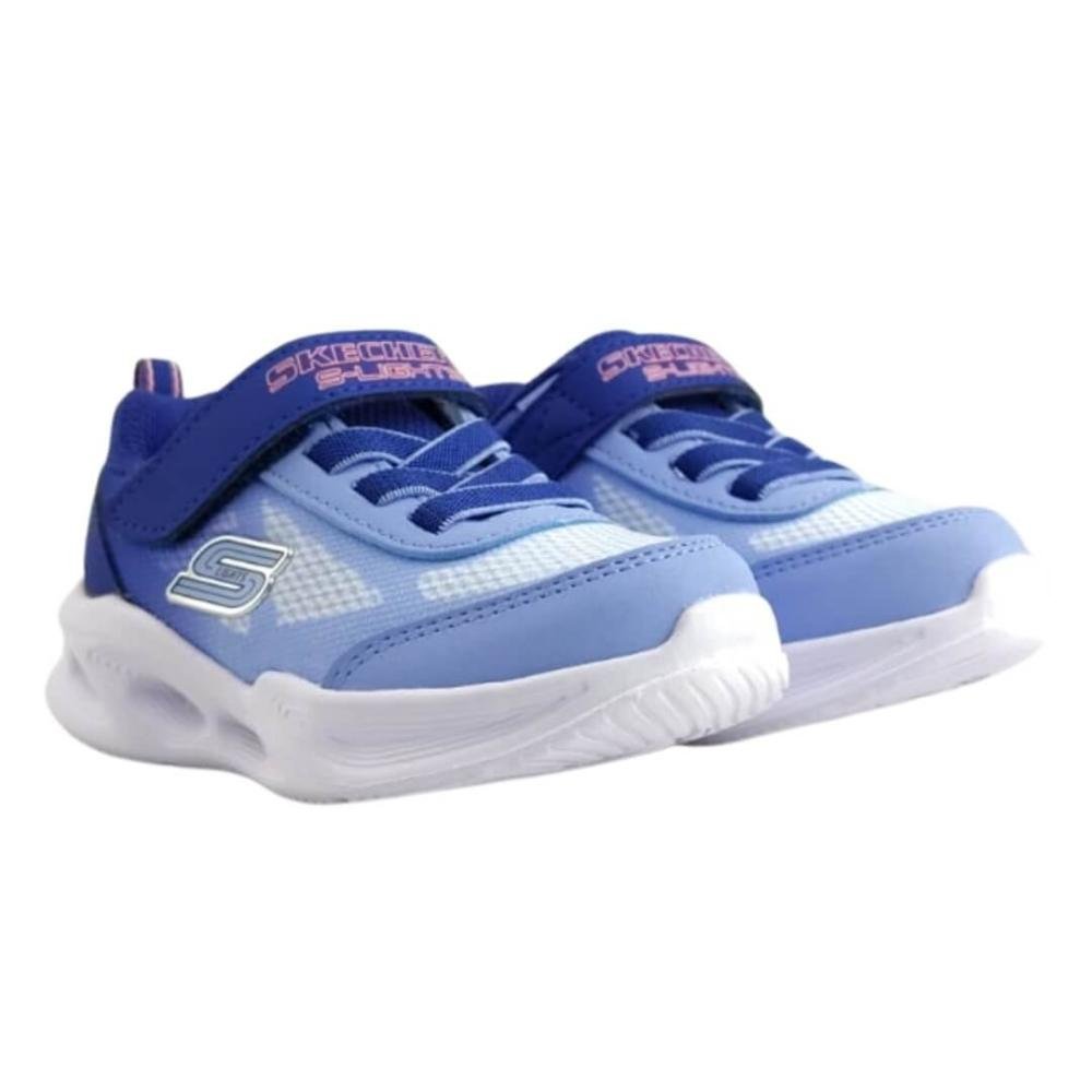 Tênis Infantil Skechers 303714l/Gylp Powered Lights Deluxe Azul Escuro 3