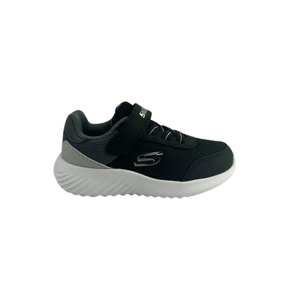 Tênis Infantil Menino Skechers 403908n/Bksl Preto/Cinza/Branco