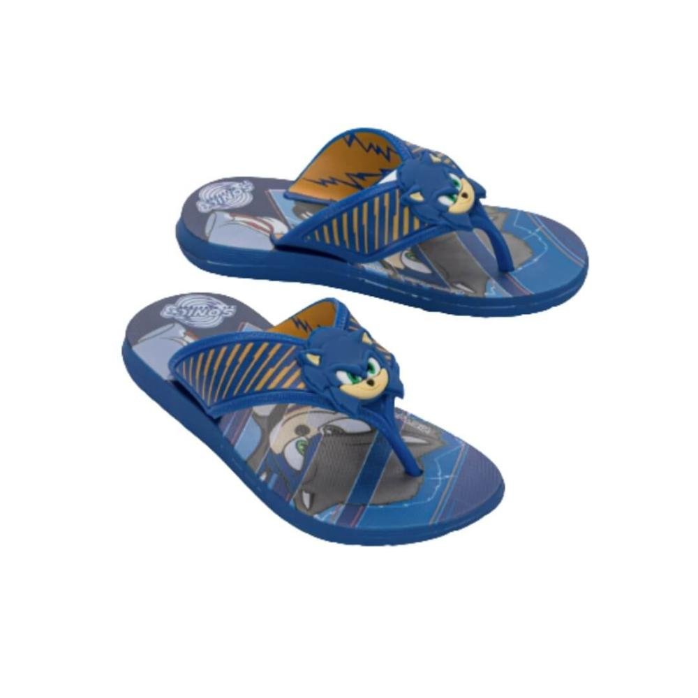 Chinelo Menino Grendene 23307 Sonic Way Super Azul/Amarelo 2