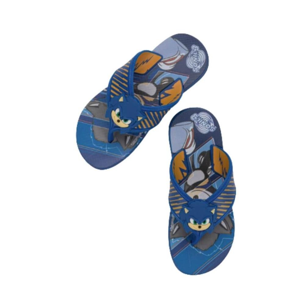 Chinelo Menino Grendene 23307 Sonic Way Super Azul/Amarelo 4