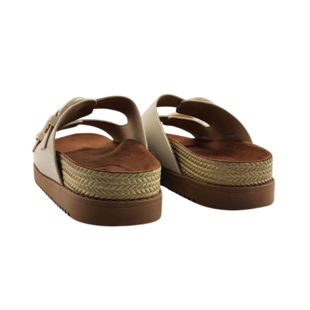 Sandália Feminina Moleca 5500.203 Napa Turim Branco 3