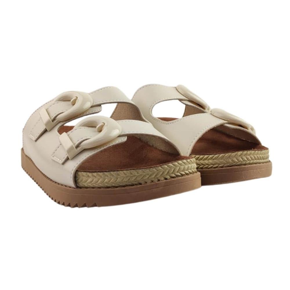 Sandália Feminina Moleca 5500.203 Napa Turim Branco 4