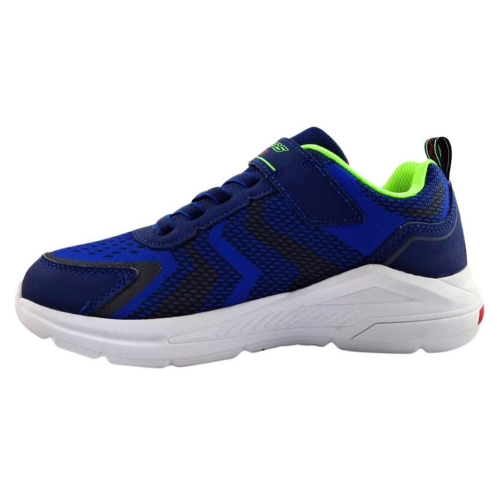 Tênis Infantil Menino Skechers Com Luzes 401660l/Nvlm Tri Namics Azul/Verde 3