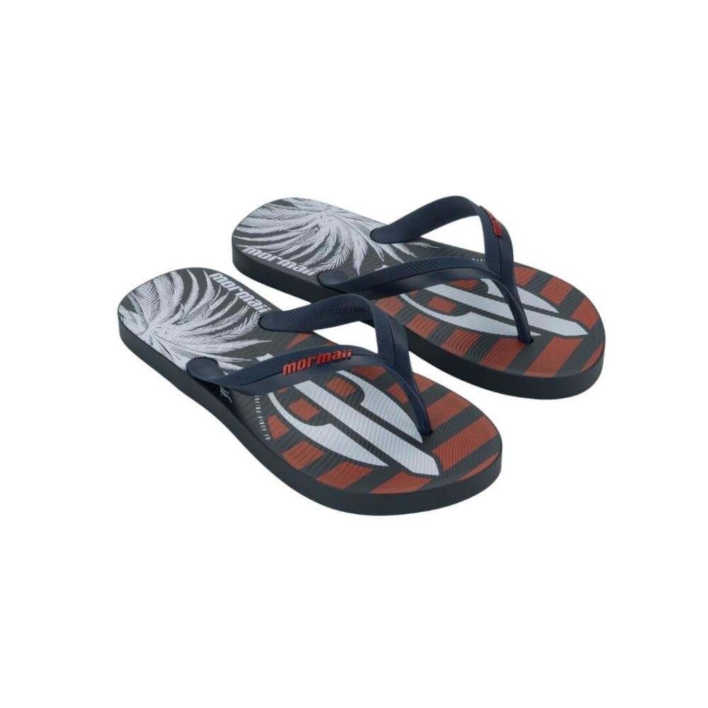 Chinelo Masculino Mormaii 11936 Tropical Azul/Vermelho 2