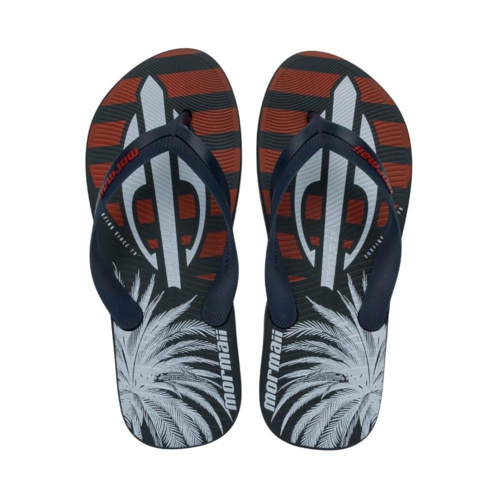 Chinelo Masculino Mormaii 11936 Tropical Azul/Vermelho 3