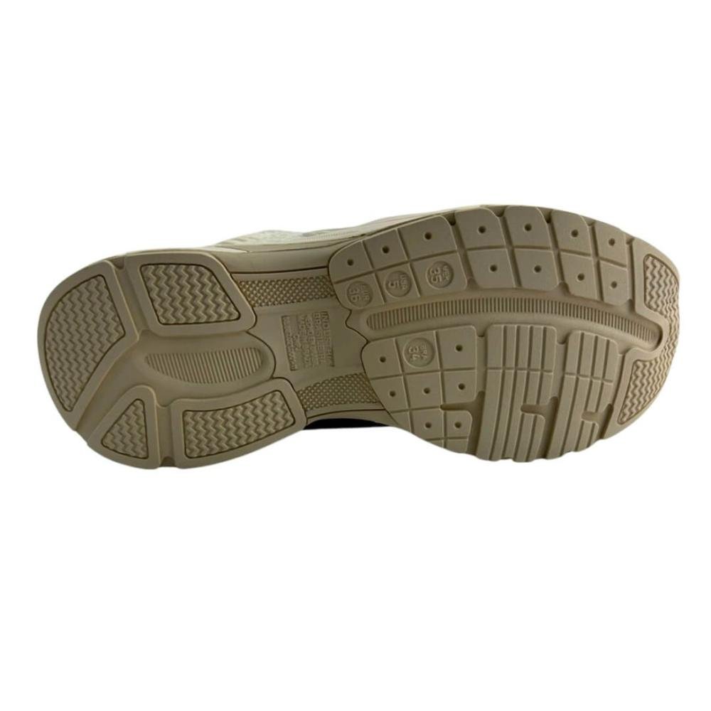 Tênis Feminino Via Marte 240-010-03 Napa Tela Bege 4