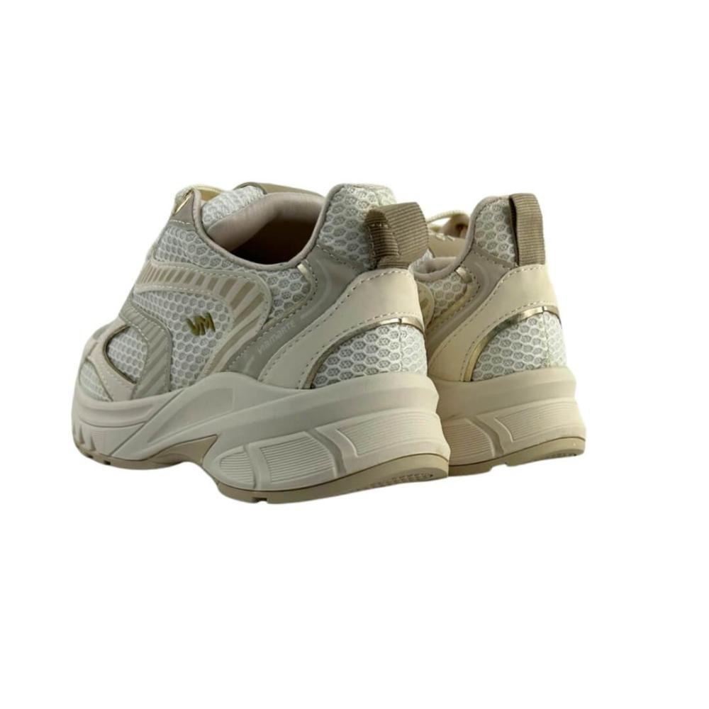 Tênis Feminino Via Marte 240-010-03 Napa Tela Bege 5