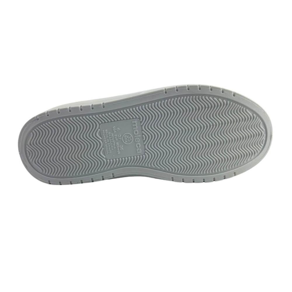 Tênis Feminino Moleca 5791.110 Taiwan/Camurca Flex Branco/Azul 3
