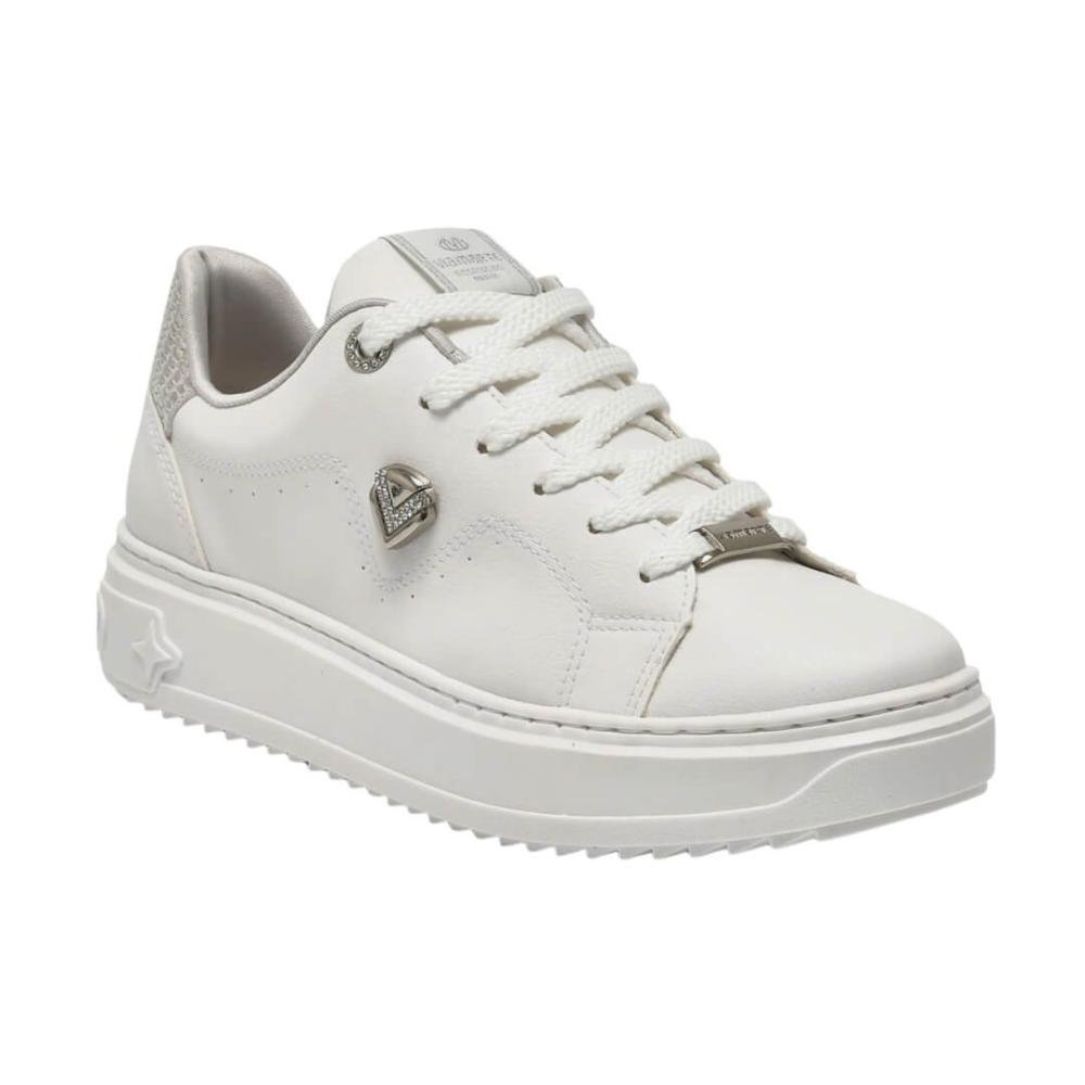 Tênis Feminino Via Marte 055-033-01 Napa Versalhes Dourado 2