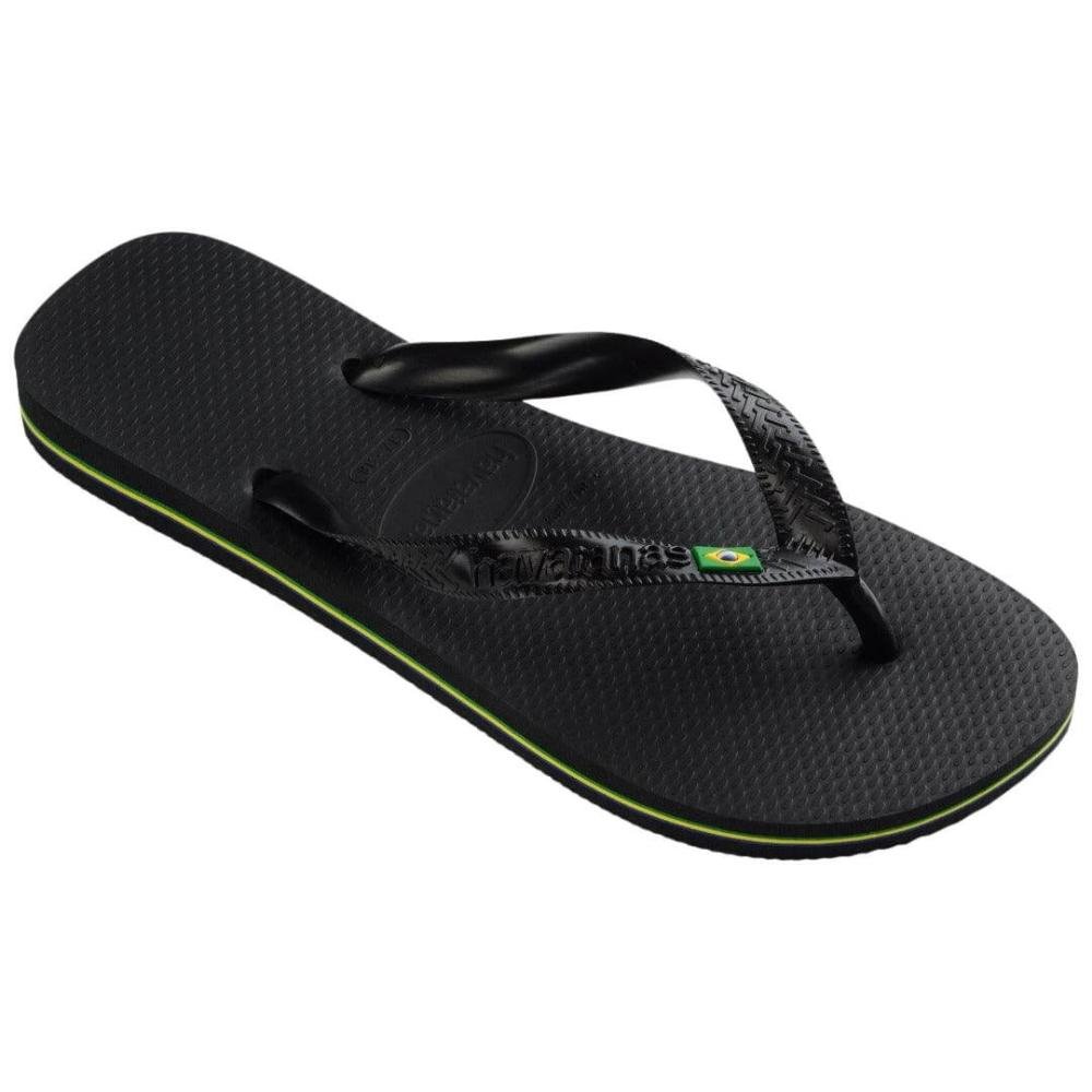 Sandália Masculino Havaianas Brasil Fc Preto  Preto/Verde 2