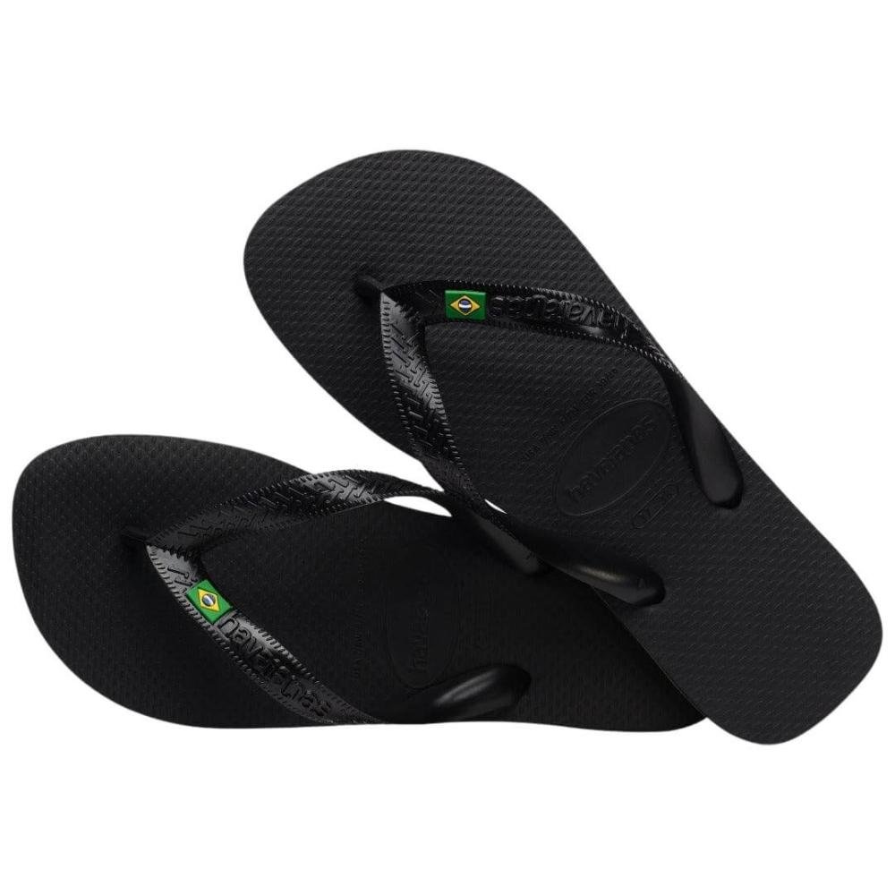 Sandália Masculino Havaianas Brasil Fc Preto  Preto/Verde 4