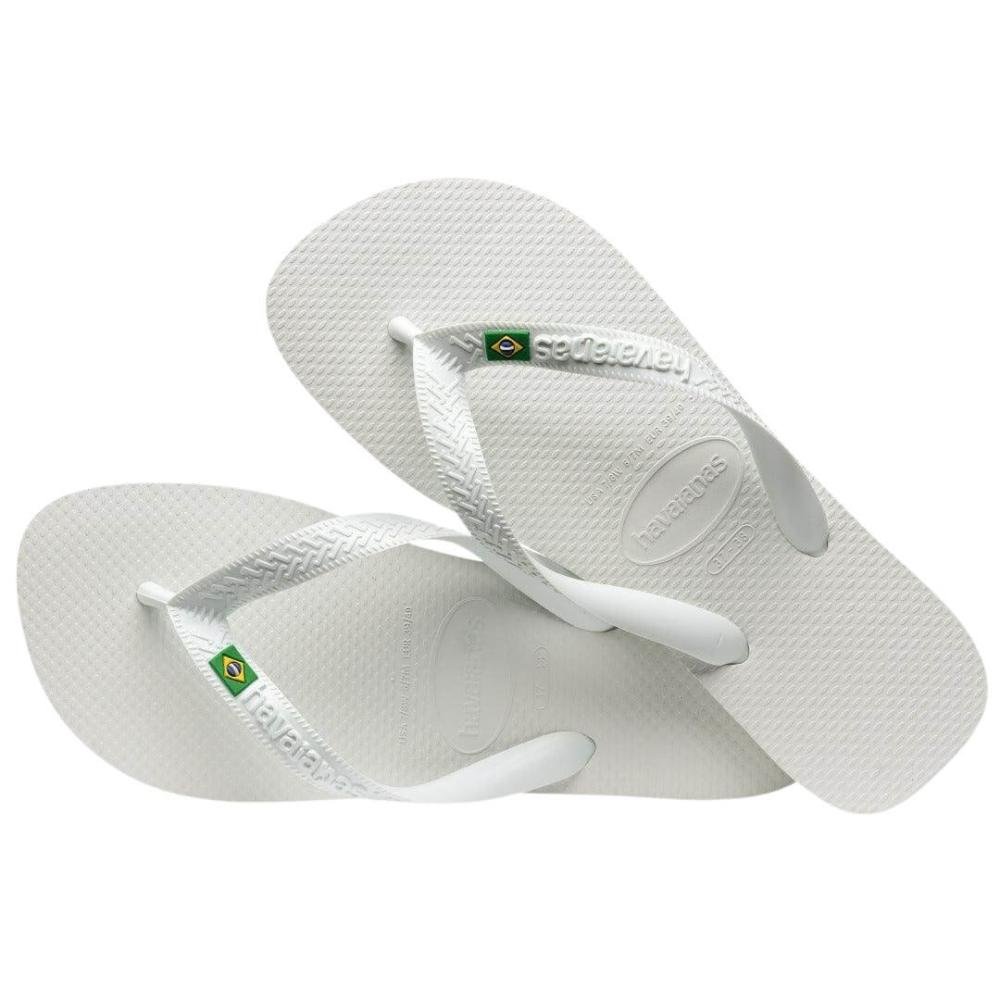 Sandália Masculina Havaiana Brasil Fc Branco Branco 4
