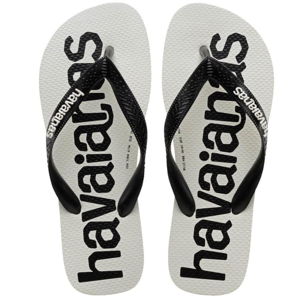 Chinelo Masculino Havaianas Logomania2 Fc Branco/Preto 2