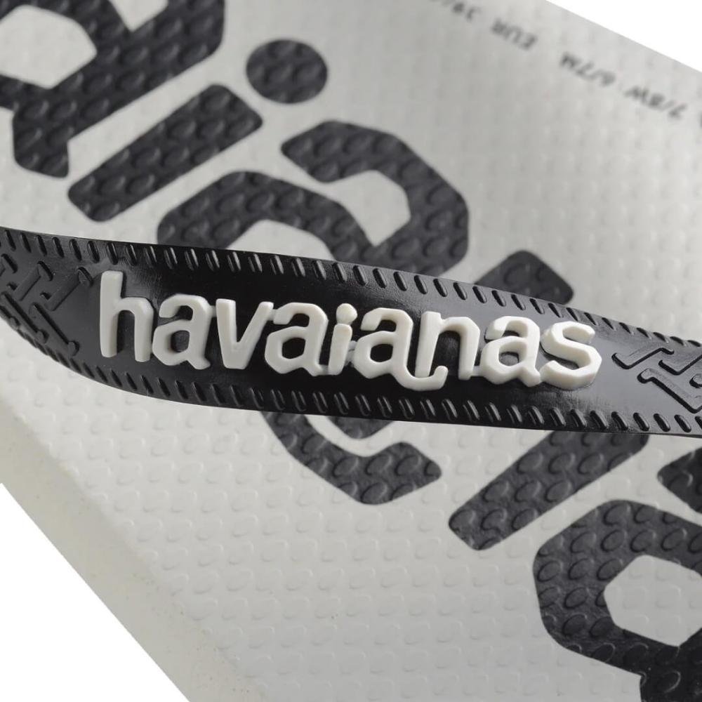 Chinelo Masculino Havaianas Logomania2 Fc Branco/Preto 7