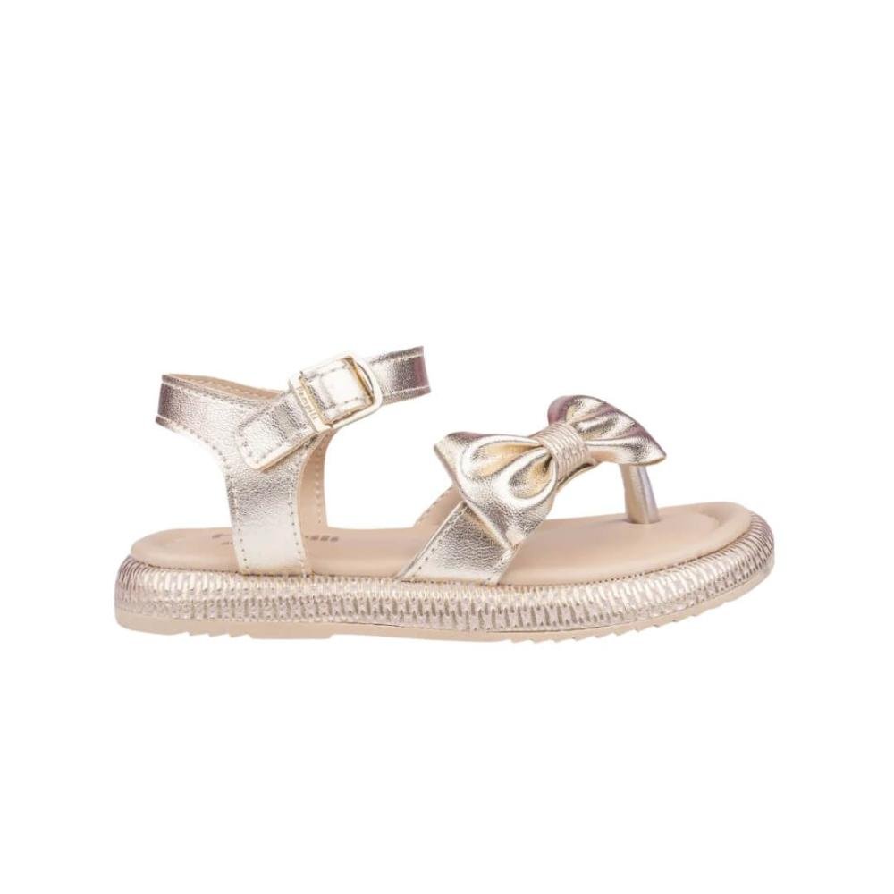 Sandália Infantil Menina Pampili 742.027.000 Cora Flatform Dourada Dourado 1