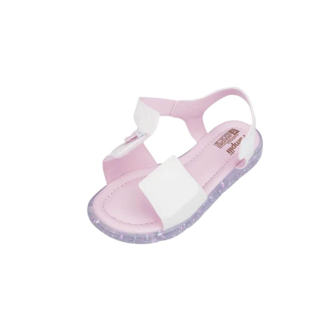 Sandália Infantil Menina Pampili 697.056.000 Led Lulli Libélula  Branco/Branco 6
