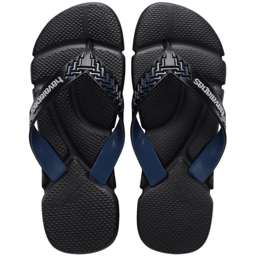 Chinelo Masculino Havaianas Power 2.0 Fc Preto/Azul 2
