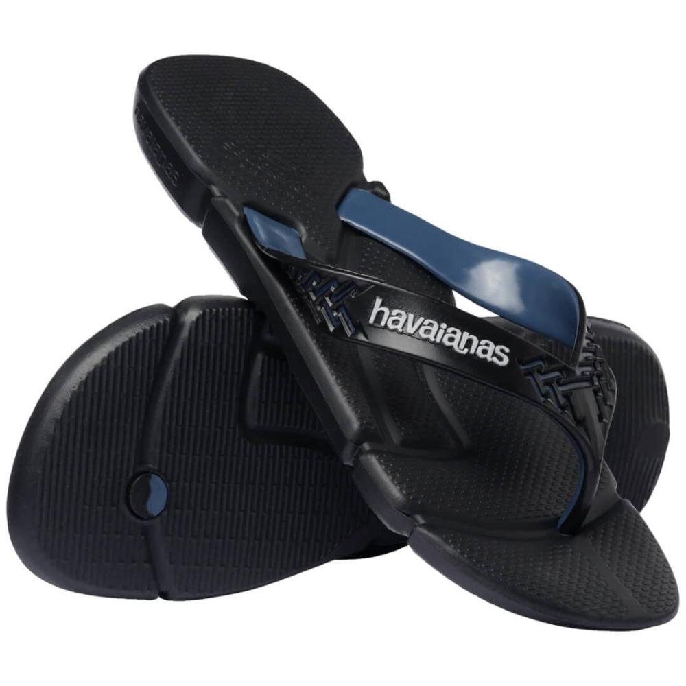 Chinelo Masculino Havaianas Power 2.0 Fc Preto/Azul 6