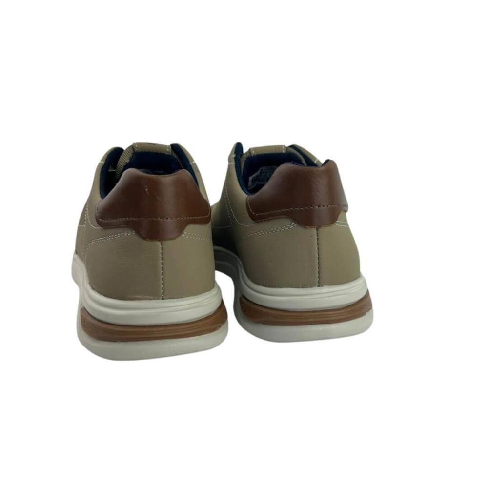 Tênis Masculino Pegada 112403-07 Jeans Areia Pull Up  Bege 4