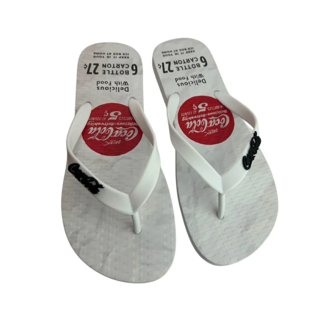 Sandália Masculina Coca-Cola Branco 2