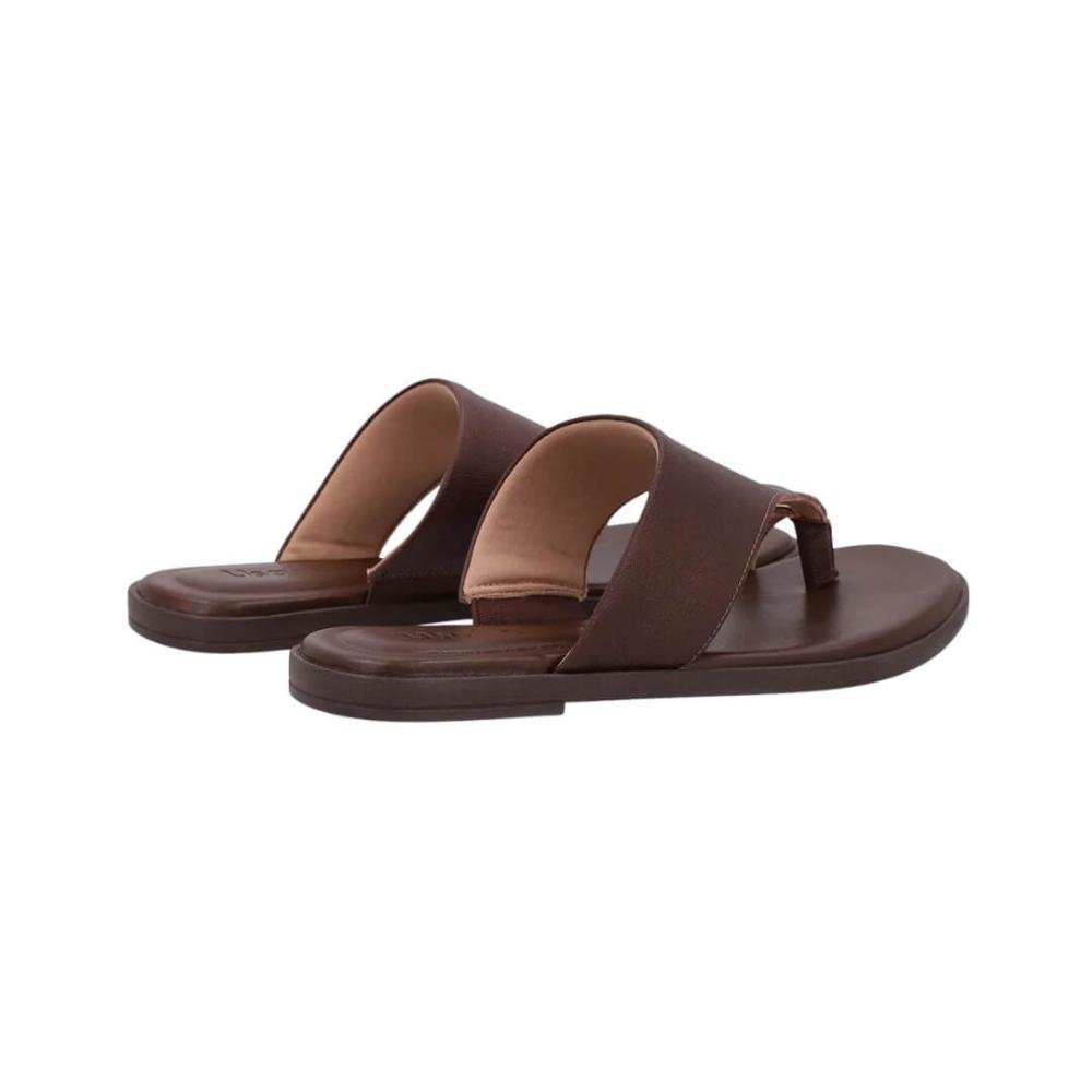 Chinelo Feminino Usaflex Ak31017007 Calce Fácil Anat. Couro Marrom 3