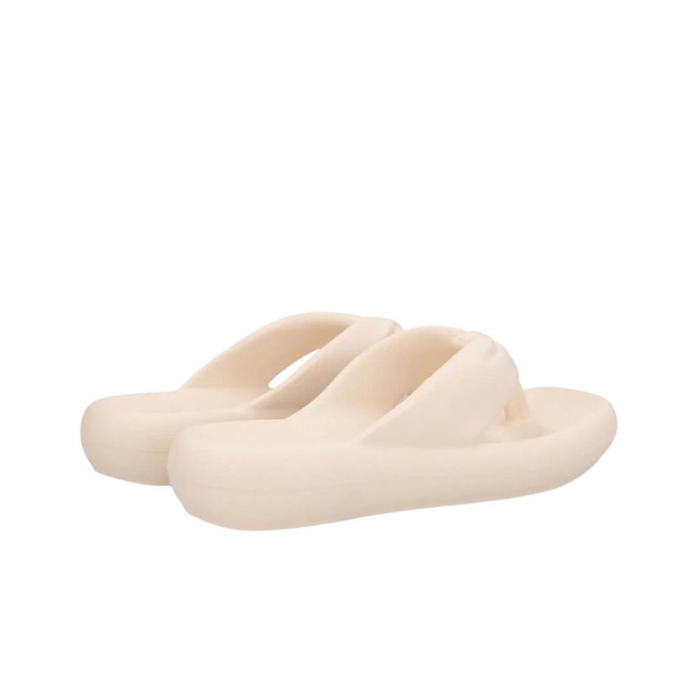 Chinelo Feminino Usaflex Ao12001001 Plataforma  Bege 3